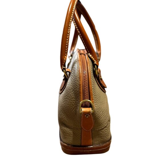VTG DOONEY & BOURKE ALL WEATHER LEATHER NORFOLK SATCHEL PURSE BAG W/ COA - Picture 3 of 9
